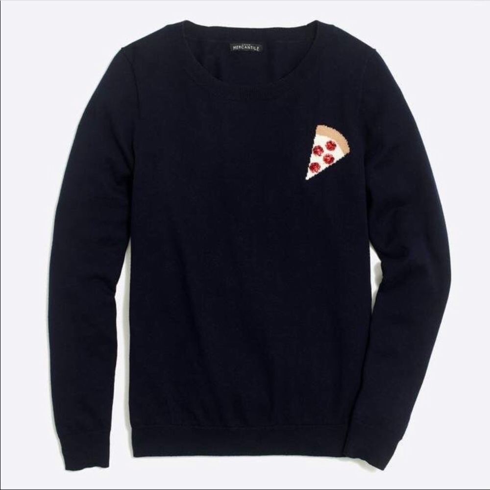 NWT J. Crew Pizza Teddie Sweater 🍕